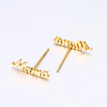 Load image into Gallery viewer, MAMA Stud Earrings