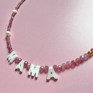 MAMA What The Shell Necklace- Plum Purple