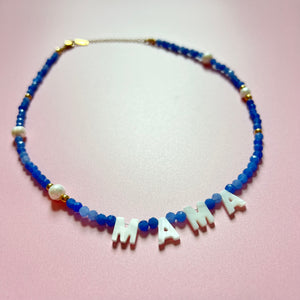 MAMA What The Shell Necklace- Royal Blue