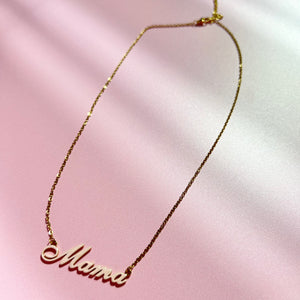 MAMA Name Plate Necklace