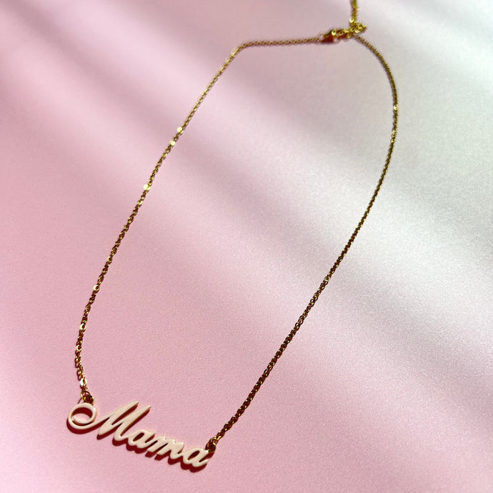 MAMA Name Plate Necklace