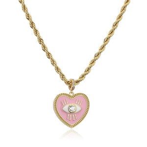Heart Eyes Necklace